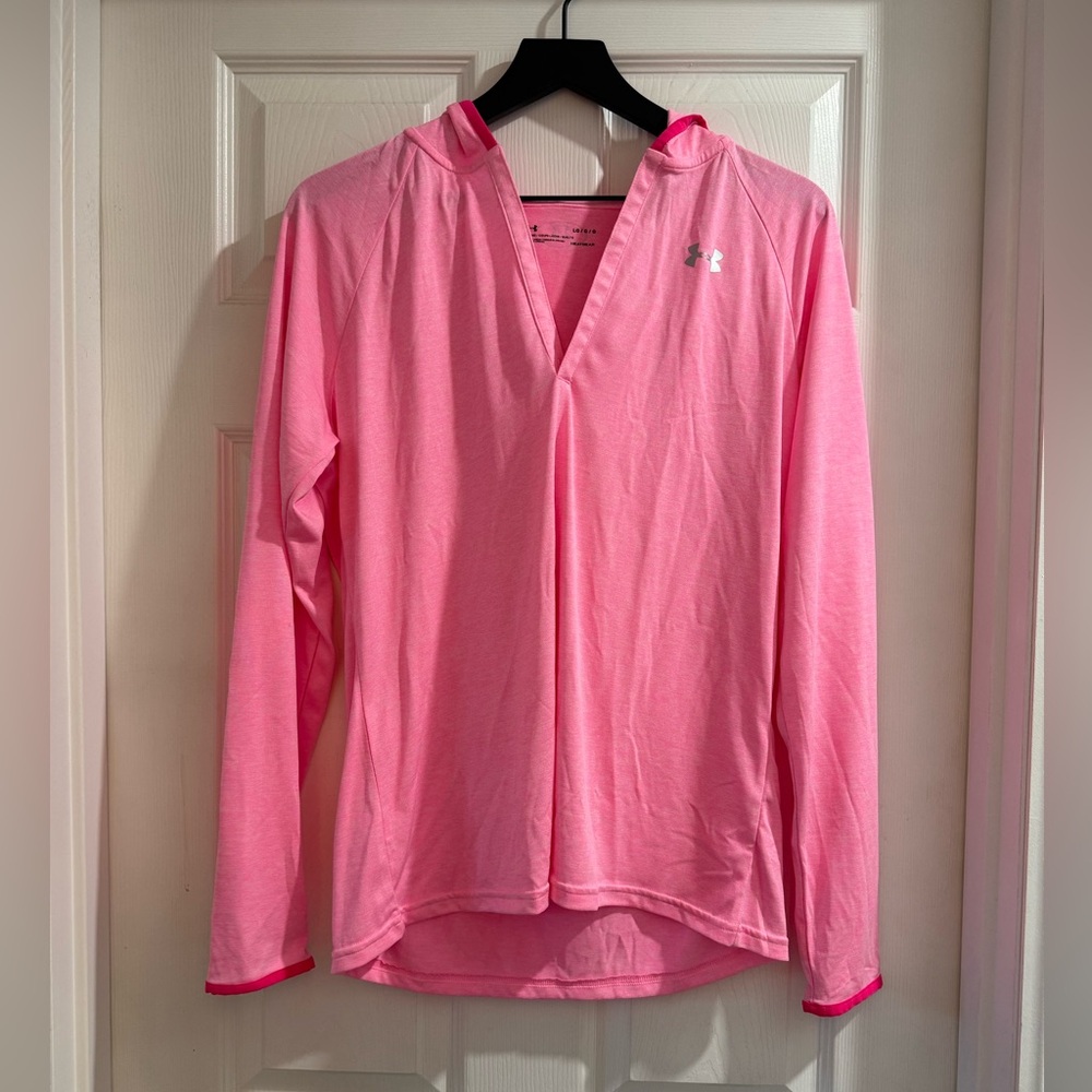 Under Armour Hot Pink Neon Running Hoodie